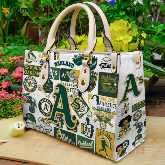 Oakland Athletics Leather Handbag Gift For Women 1