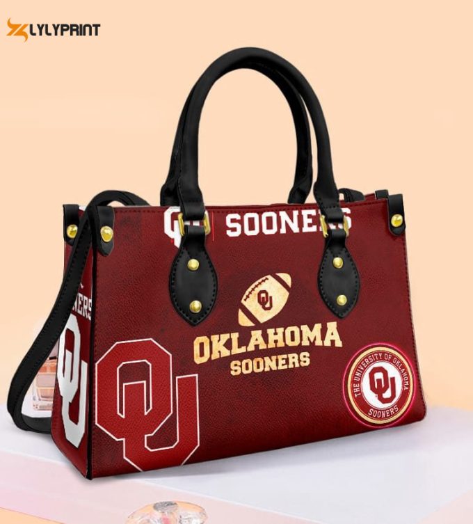 Oklahoma Sooners Leather Handbag For Women Gift 1