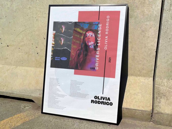 Olivia Rodrigo &Quot;Drivers License&Quot; Album Cover Poster #3 3