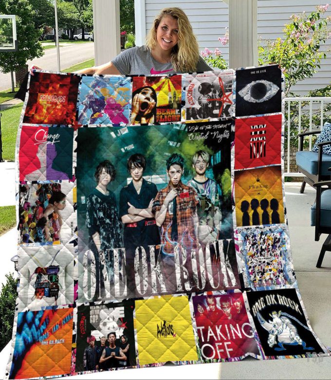One Ok Rock Quilt Blanket For Fans Home Decor Gift 2
