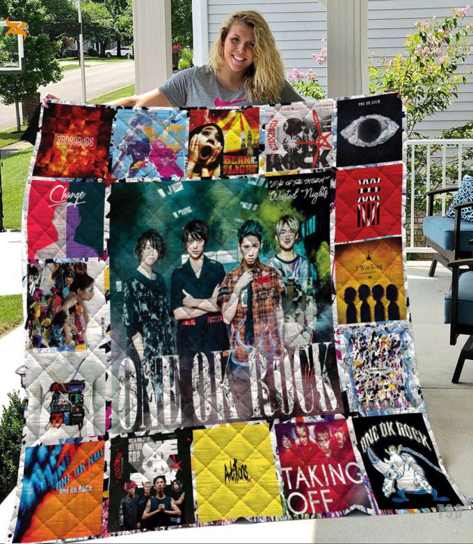 One Ok Rock Quilt Blanket For Fans Home Decor Gift 1