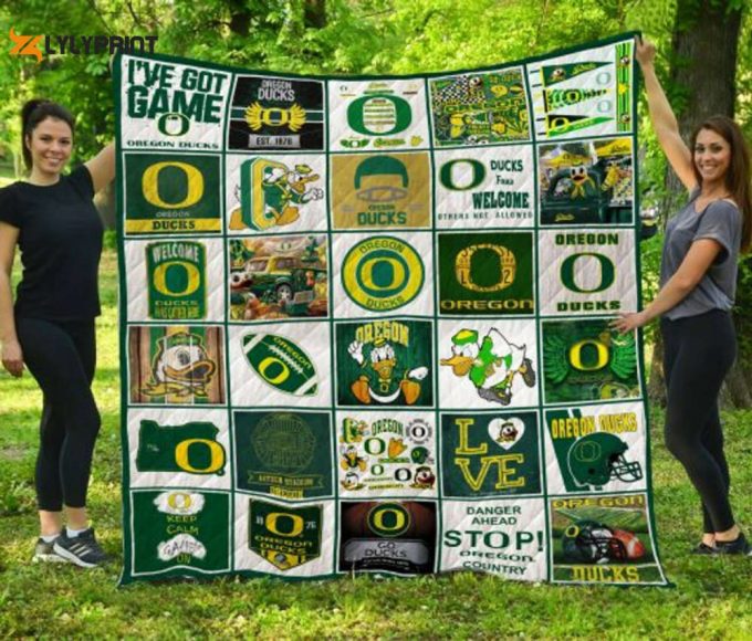 Oregon Ducks 1 Quilt Blanket For Fans Home Decor Gift 1
