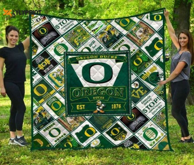 Oregon Ducks 4 Quilt Blanket For Fans Home Decor Gift 1