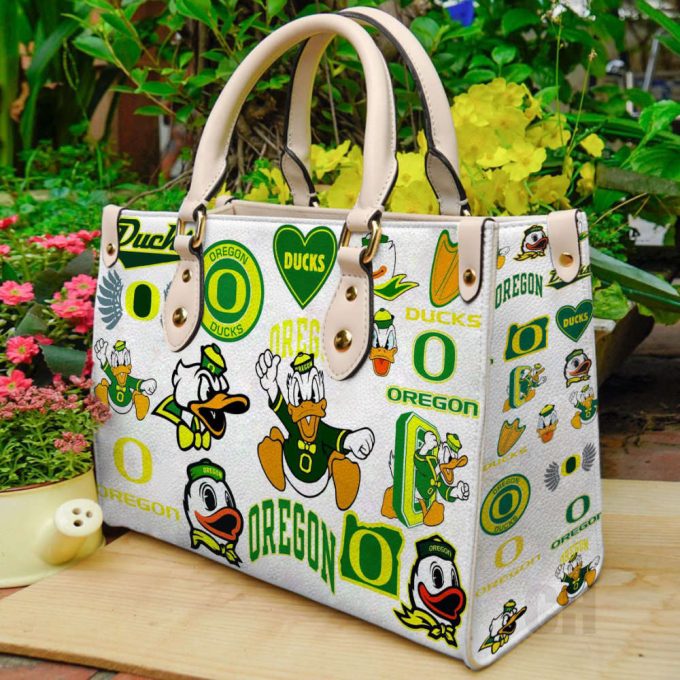 Oregon Ducks Leather Handbag Gift For Women 2