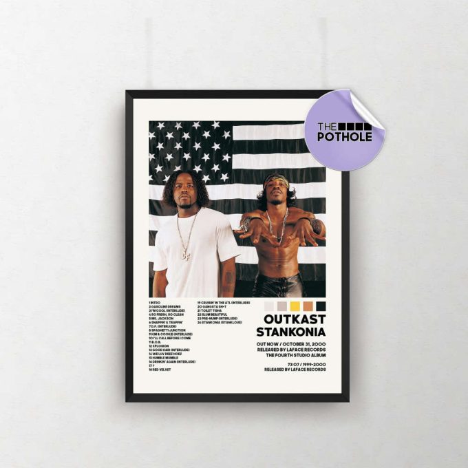 Outkast Posters / Stankonia Poster / Album Cover Poster / Tracklist Poster, Custom Poster, Outkast, Stankonia 2