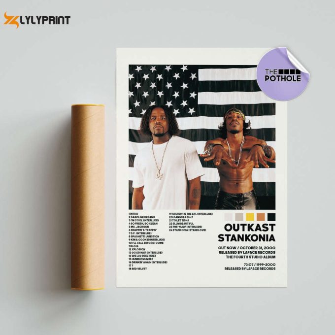 Outkast Posters / Stankonia Poster / Album Cover Poster / Tracklist Poster, Custom Poster, Outkast, Stankonia 1