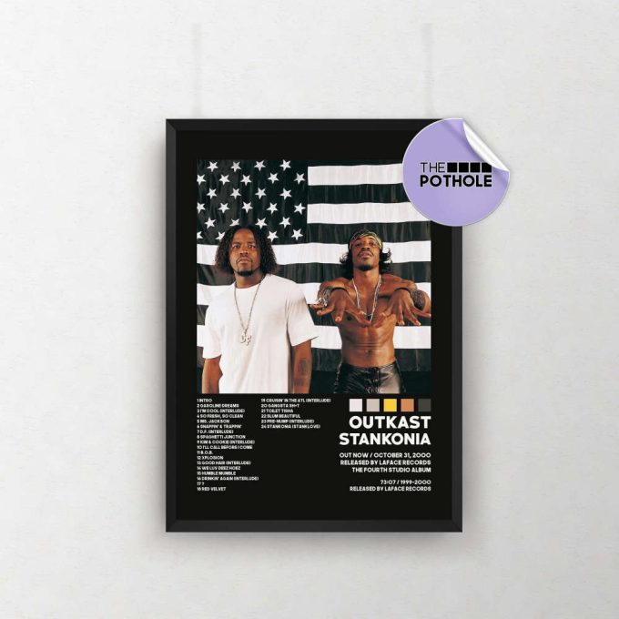 Outkast Posters / Stankonia Poster / Album Cover Poster / Tracklist Poster, Custom Poster, Outkast, Stankonia, Blck 2