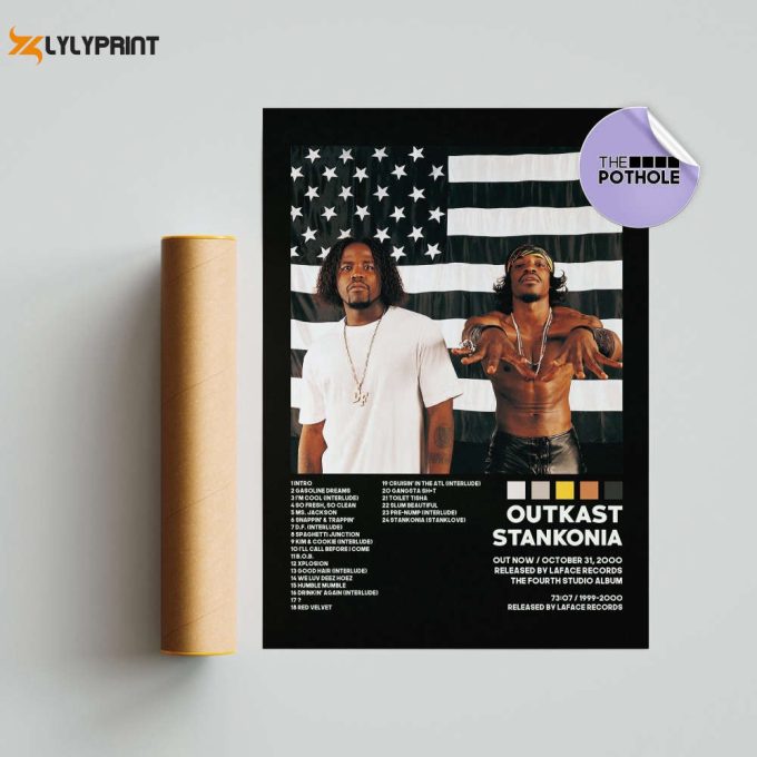 Outkast Posters / Stankonia Poster / Album Cover Poster / Tracklist Poster, Custom Poster, Outkast, Stankonia, Blck 1