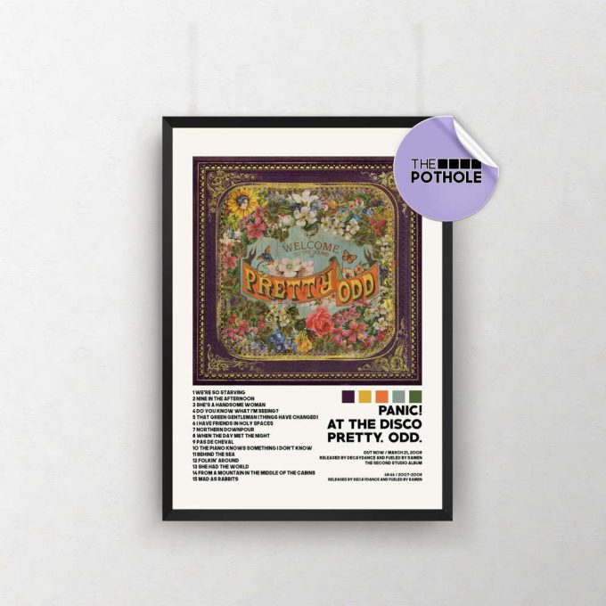 Panic! At The Disco Posters, Pretty. Odd. Poster, Panic! At The Disco, Album Cover Poster, Poster Print Wall Art, Custom Poster 2