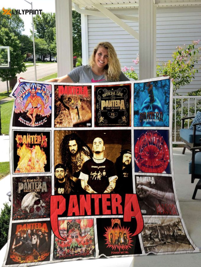 Pantera Quilt Blanket For Fans Home Decor Gift 1