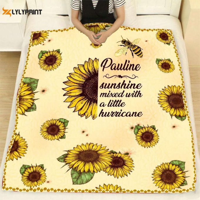 Pauline Sunflower 3D Customized Quilt Blanket For Fans Home Decor Gift Gift 1