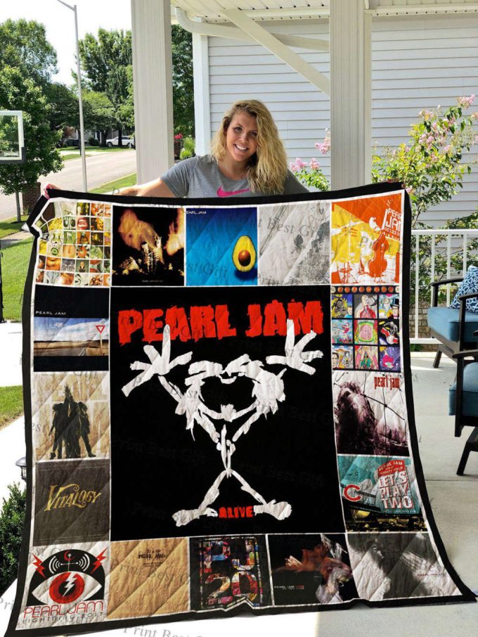 Pearl Jam 1C Quilt Blanket For Fans Home Decor Gift 3