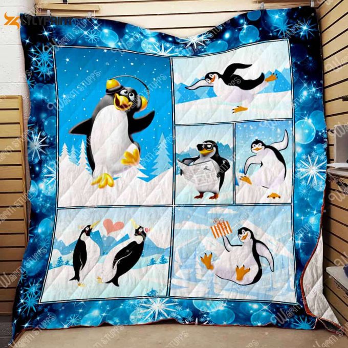 Penguin 3D Customized Quilt Blanket For Fans Home Decor Gift 1