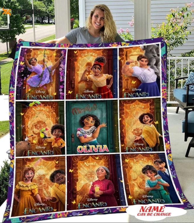 Personalized Encanto Movie Quilt Blanket For Fans Home Decor Gift 1
