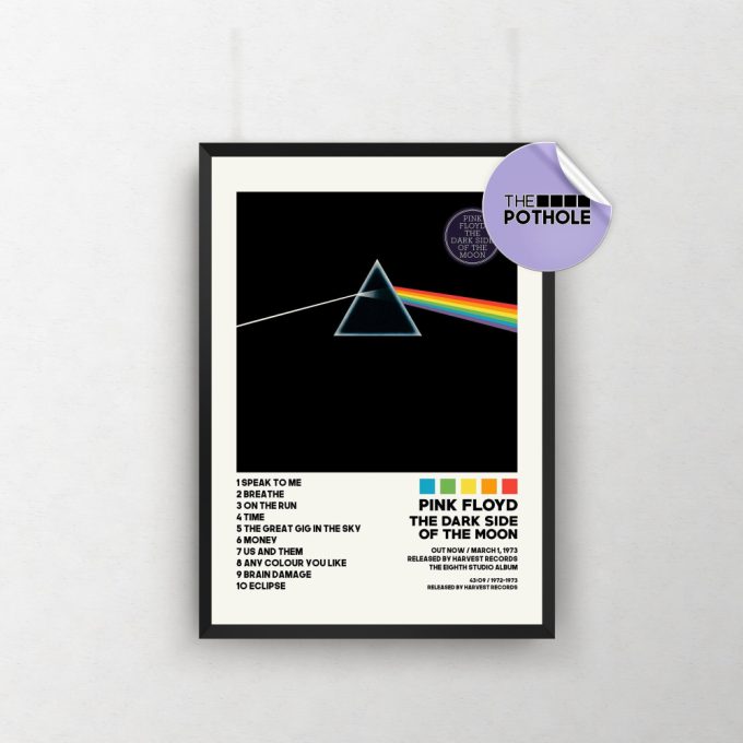 Pink Floyd Posters / The Dark Side Of The Moon Poster, Pink Floyd, Album Cover Poster, Poster Print Wall Art, Music Band Poster, Home Decor 2