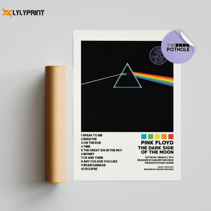 Pink Floyd Posters / The Dark Side Of The Moon Poster, Pink Floyd, Album Cover Poster, Poster Print Wall Art, Music Band Poster, Home Decor 1