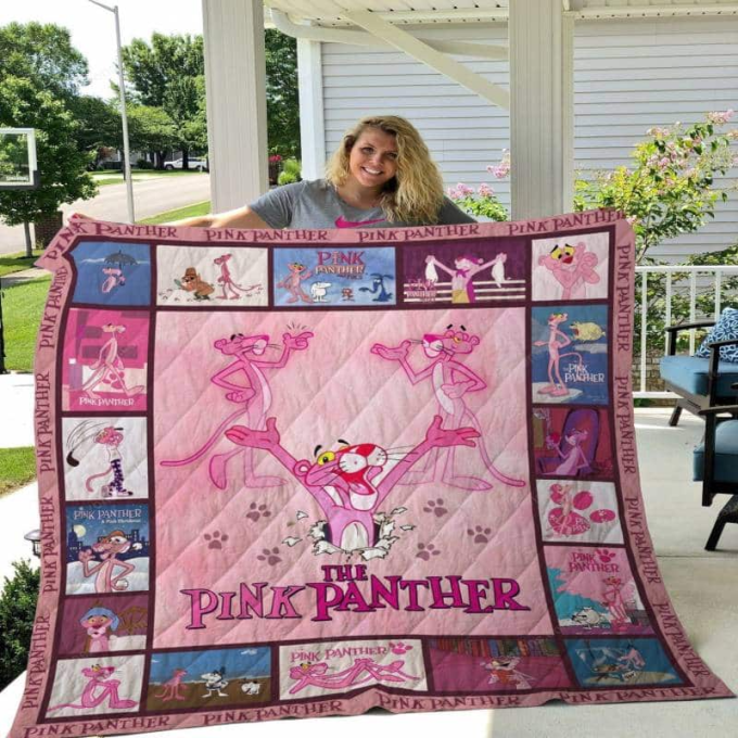 Pink Panther Quilt Blanket For Fans Home Decor Gift 2