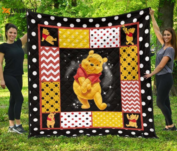 Pooh Quilt Blanket For Fans Home Decor Gift Winnie The Pooh Gift For Fan 1