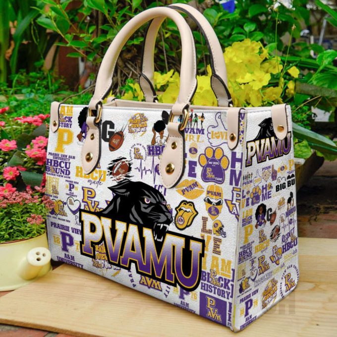 Prairie View A&Amp;M Panthers Leather Handbag Gift For Women 2