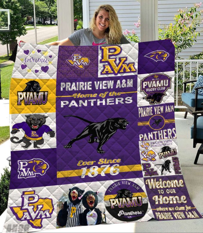 Prairie View A&Amp;M Panthers Quilt Blanket For Fans Home Decor Gift Q 2