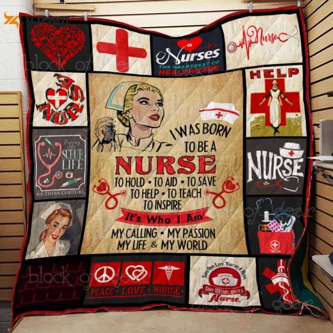 Proud To Be A Nurse 3D Customized Quilt 1