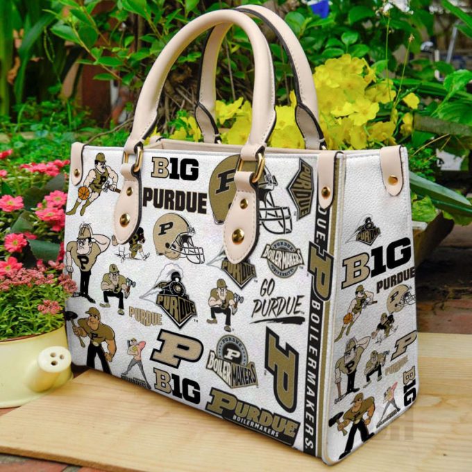 Purdue Boilermaker Leather Handbag Gift For Women 2