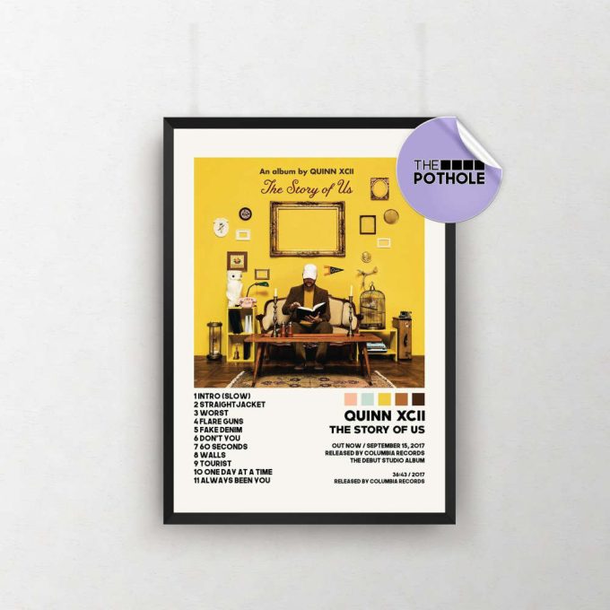 Quinn Xcii Posters, The Story Of Us Poster Album Cover Poster, Print Wall Art, Custom Poster, Home Decor, Quinn Xcii, The Story Of Us 2