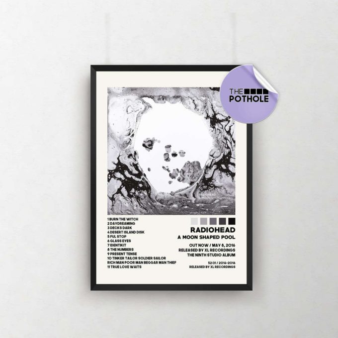 Radiohead Posters / A Moon Shaped Pool Poster / Album Cover Poster, Print Wall Art, Custom Poster, Home Decor, Radiohead, A Moon Shaped Pool 2