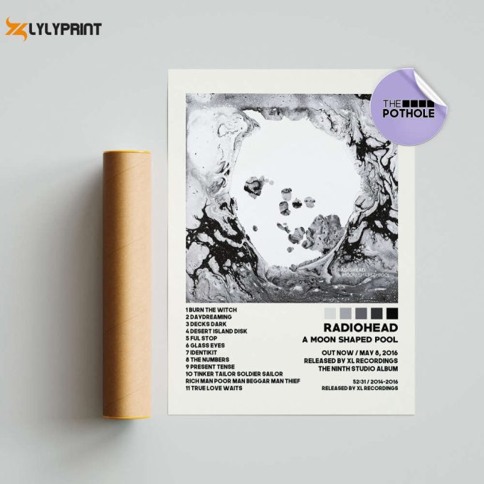 Radiohead Posters / A Moon Shaped Pool Poster / Album Cover Poster, Print Wall Art, Custom Poster, Home Decor, Radiohead, A Moon Shaped Pool 1
