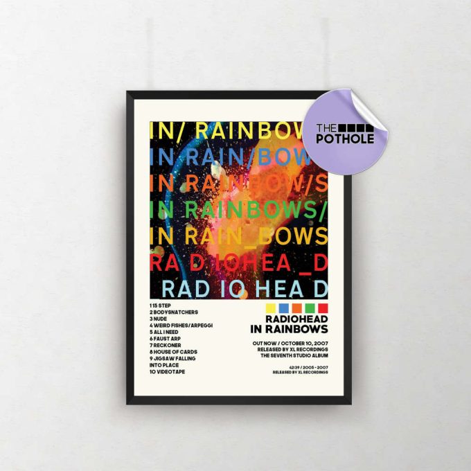Radiohead Posters / In Rainbows Poster / Album Cover Poster, Print Wall Art, Custom Poster, Home Decor, Radiohead, In Rainbows 2
