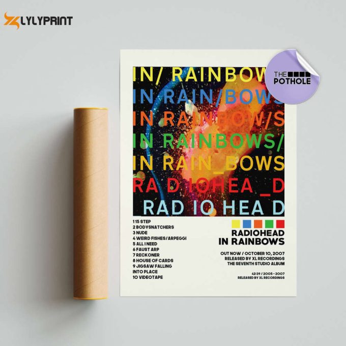 Radiohead Posters / In Rainbows Poster / Album Cover Poster, Print Wall Art, Custom Poster, Home Decor, Radiohead, In Rainbows 1