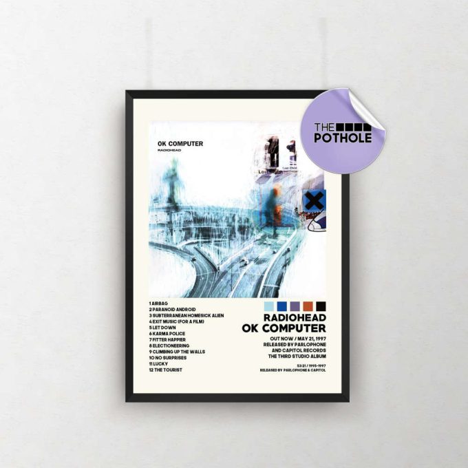 Radiohead Posters / Ok Computer Poster / Album Cover Poster, Print Wall Art, Custom Poster, Home Decor, Radiohead, Ok Computer 2