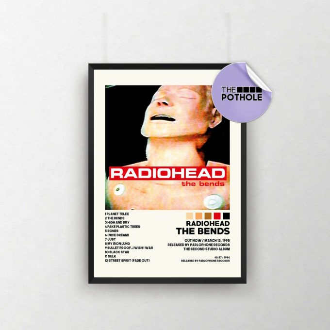 Radiohead Posters / The Bends Poster / Album Cover Poster, Print Wall Art, Custom Poster, Home Decor, Radiohead, The Bends 2