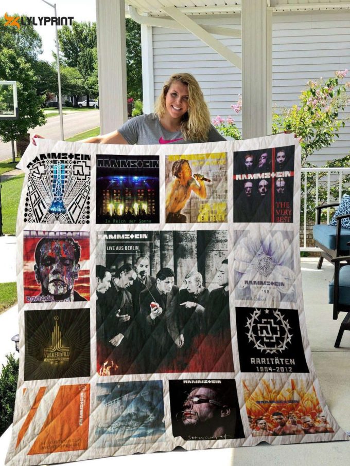 Rammstein Quilt Blanket For Fans Home Decor Gift 1