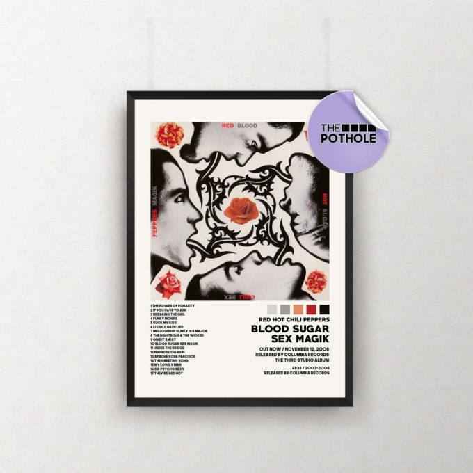 Red Hot Chili Peppers Posters / C Magik Poster, Tracklist Album Cover Poster, Print Wall Art, Custom Poster 2