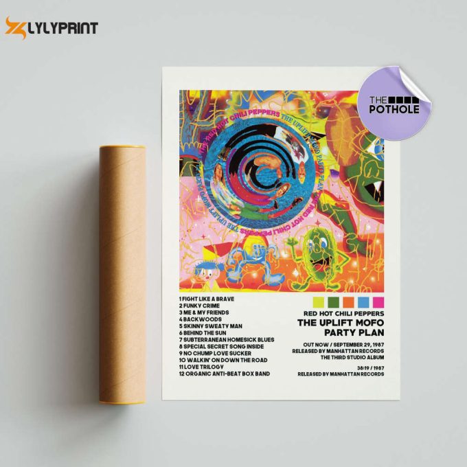 Red Hot Chili Peppers Posters / The Uplift Mofo Party Plan Poster, Tracklist Album Cover Poster, Print Wall Art, Custom Poster 1