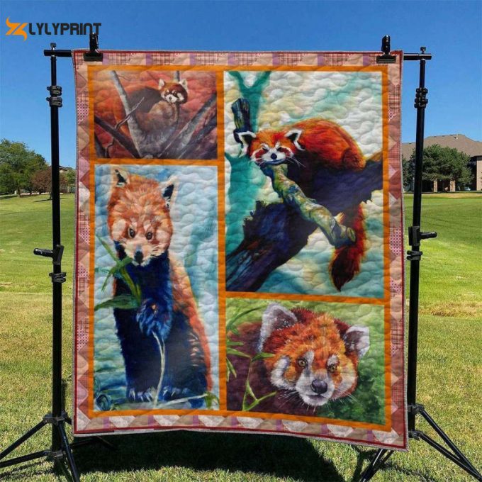 Red Panda 3D Customized Quilt 1