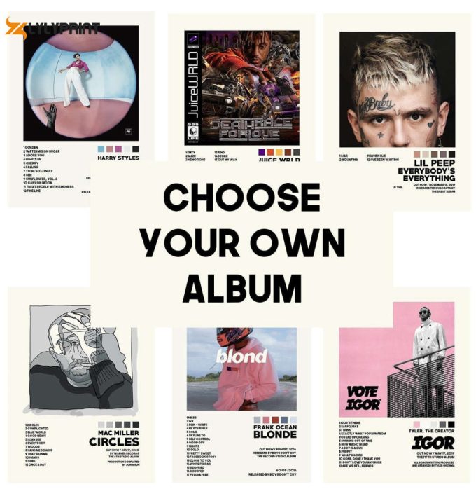 Request Your Own Album Choice / Custom Album Poster / Album Cover Posters / Album Art / Prints / Gift Idea 1