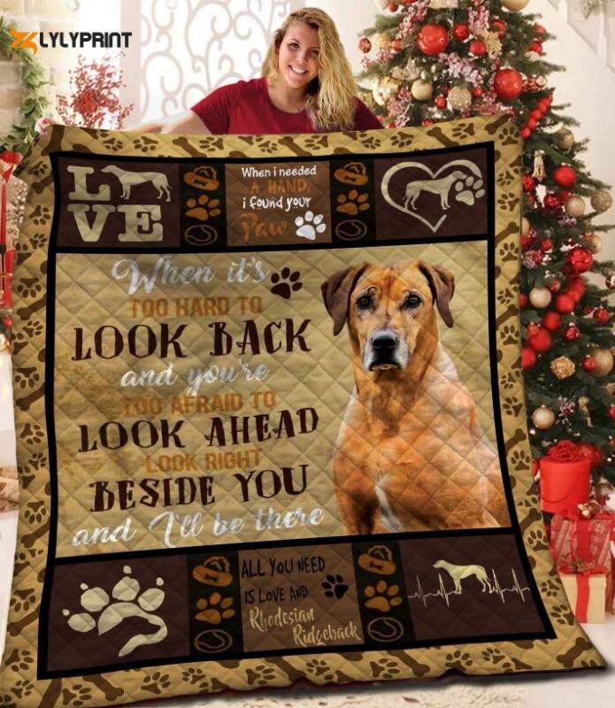 Rhodesian Ridgeback 3D Customized Quilt 1