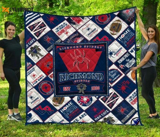 Richmond Spiders 1 Quilt Blanket For Fans Home Decor Gift 1