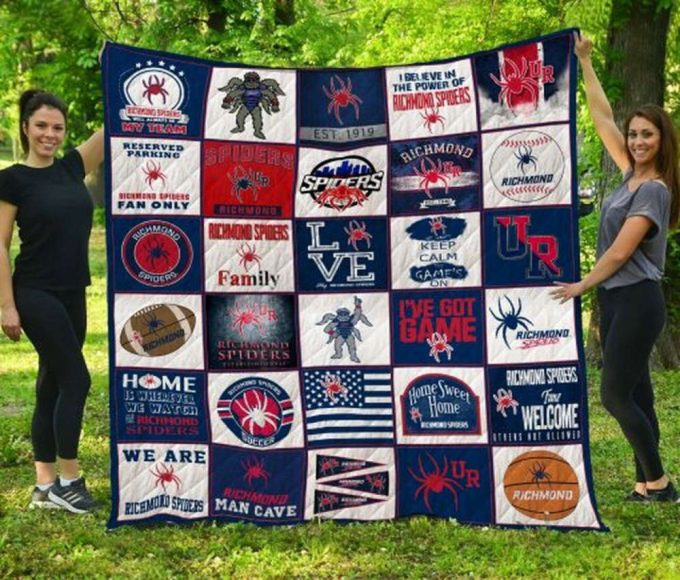 Richmond Spiders Quilt Blanket For Fans Home Decor Gift 2