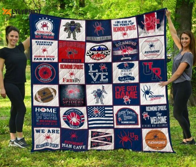 Richmond Spiders Quilt Blanket For Fans Home Decor Gift 1