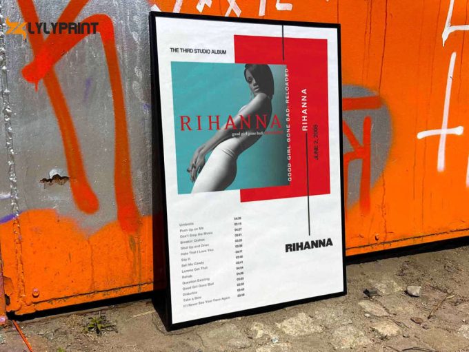 Rihanna &Amp;Quot;Good Girl Gone Bad Reloaded&Amp;Quot; Album Cover Poster #3 1