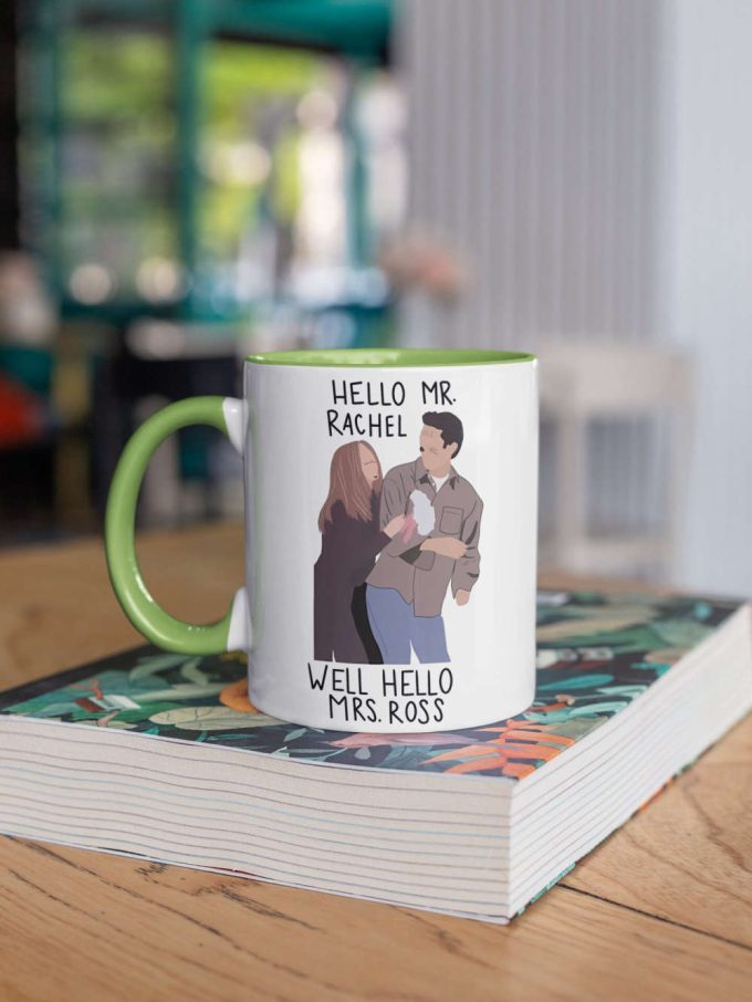 Ross And Rachel, Ross Geller, Rachel Green, Tv Show Gift, Friends Series Gift, Gift For Her/Him 11 Oz Ceramic Mug Gift 4