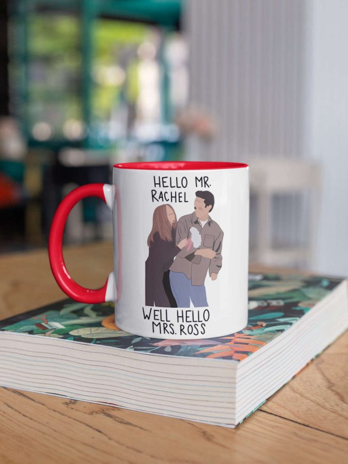 Ross And Rachel, Ross Geller, Rachel Green, Tv Show Gift, Friends Series Gift, Gift For Her/Him 11 Oz Ceramic Mug Gift 5