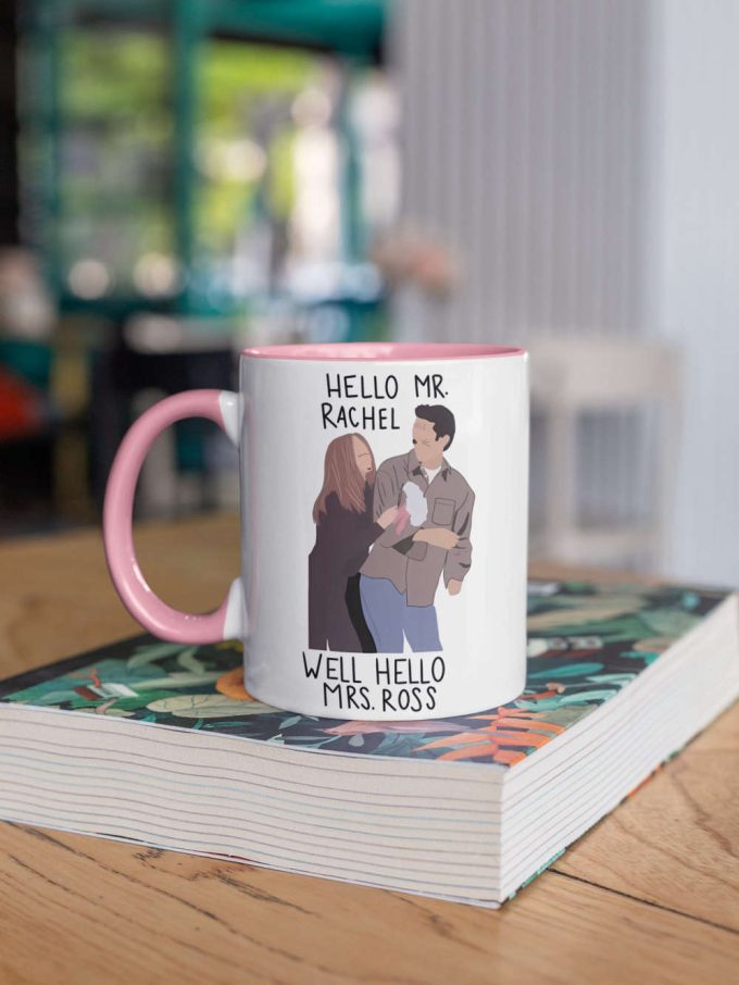 Ross And Rachel, Ross Geller, Rachel Green, Tv Show Gift, Friends Series Gift, Gift For Her/Him 11 Oz Ceramic Mug Gift 6