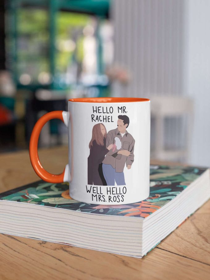 Ross And Rachel, Ross Geller, Rachel Green, Tv Show Gift, Friends Series Gift, Gift For Her/Him 11 Oz Ceramic Mug Gift 7