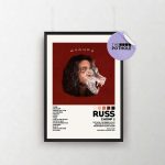 Russ Posters / Chomp 2 Poster, Tracklist Poster, Album Cover Poster, Print Wall Art, Custom Poster, Russ, Chomp 2