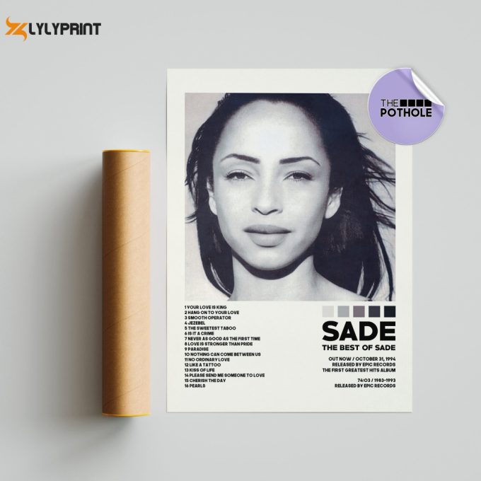 Sade Posters / The Best Of Sade Poster, Sade, The Best Of Sade, Album Cover Poster, Poster Print Wall Art, Music Poster, Home Decor 1