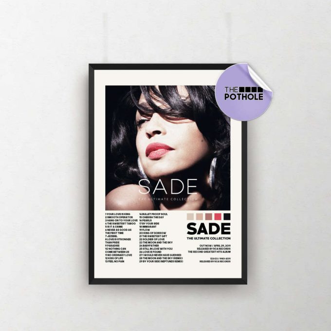 Sade Posters / The Ultimate Collection Poster, Sade, The Ultimate, Album Cover Poster, Poster Print Wall Art, Music Poster, Home Decor 2